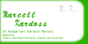 marcell kardoss business card